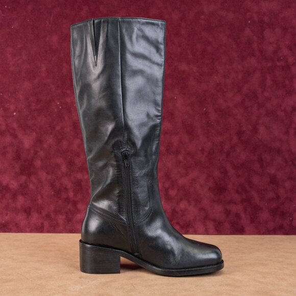 Seychelles Women San Black Leather Riding Western Boho Knee Boots sz 7.5 - Picture 9 of 9